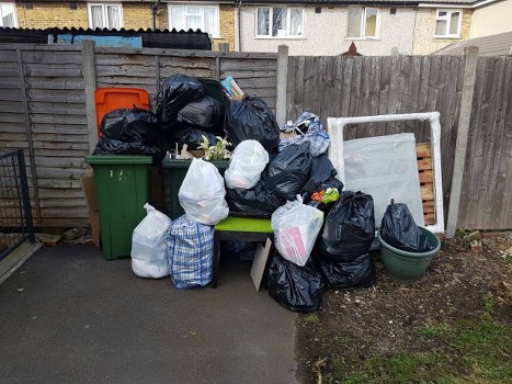 Local rubbish and recycling collection service in a London neighbourhood