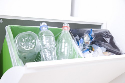 Garbage collection team handling bulky waste removal in London