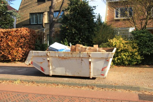 Local mattress disposal service working in a London street